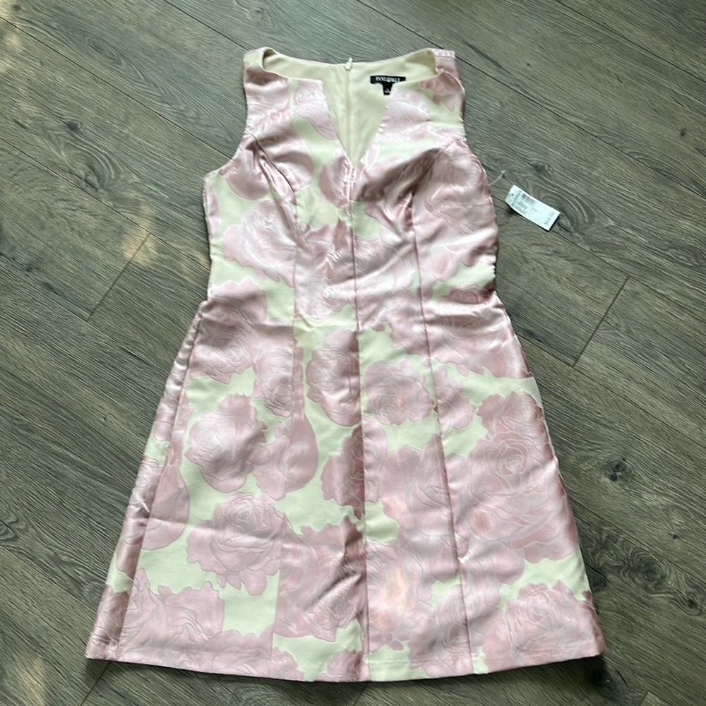 Brand new Pink and cream flowered dress